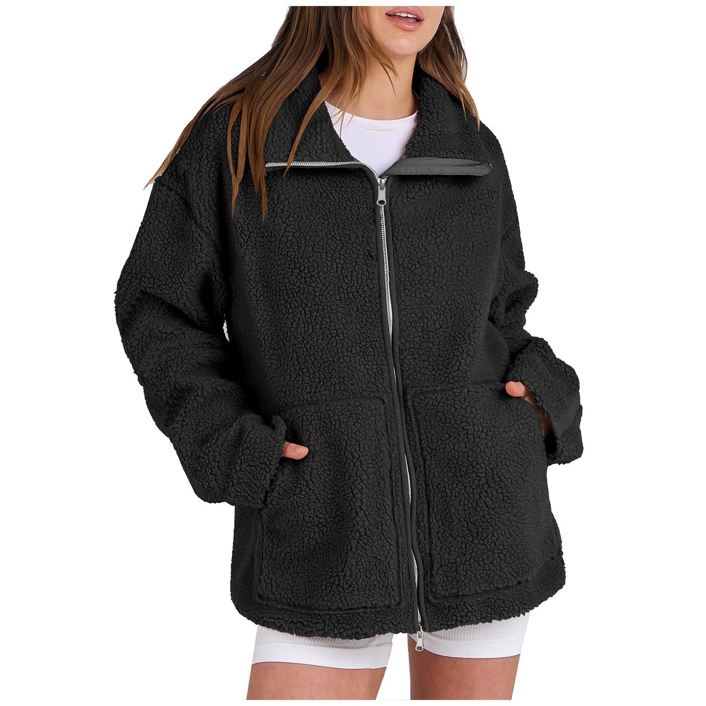 Damen Gemütlicher Fleece-Hoodie ModeGeist