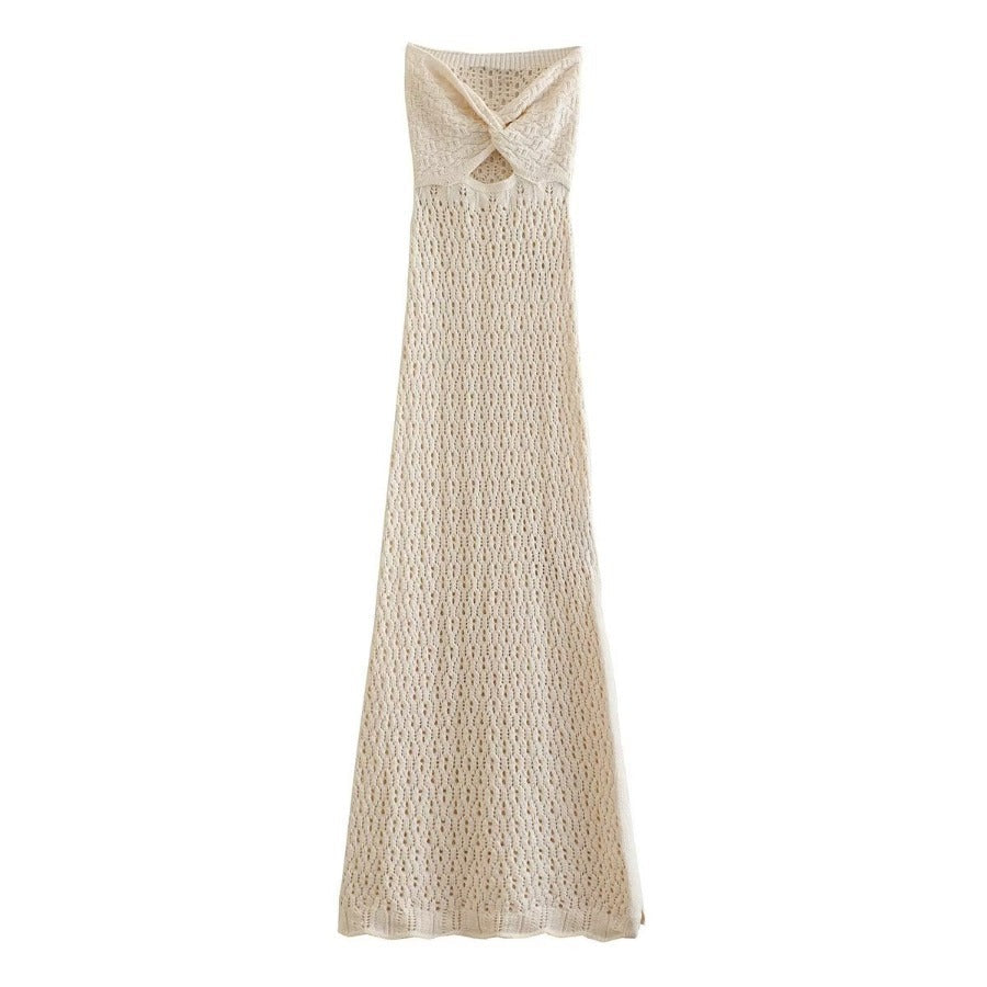 Modisches Damen-Maxikleid Häkel-Cover-Up MODEGEIST 1750753147