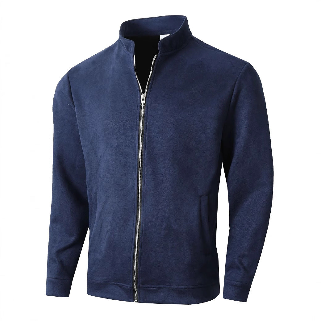 Herren Fleecejacke mit modernem Stehkragen und weichem Innenfutter ModeGeist