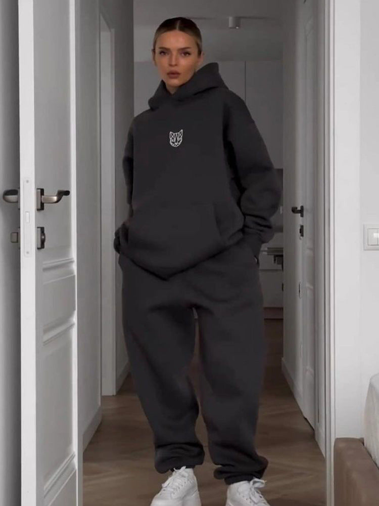 Damen Oversized Hoodie mit lässigen Hosen ModeGeist