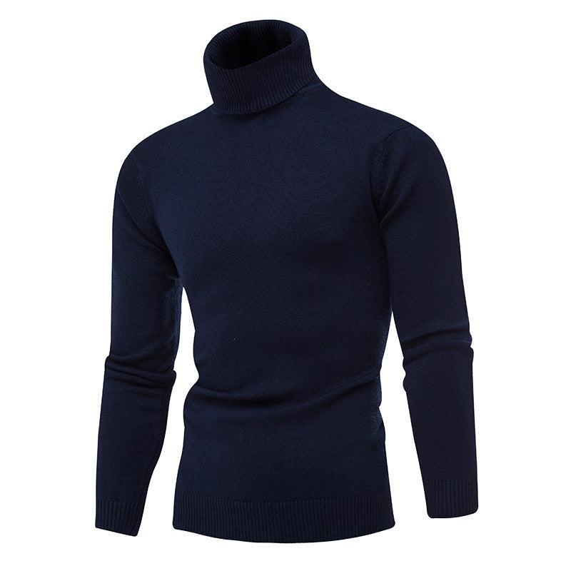 Herren Strickpullover mit hohem Kragen ModeGeist