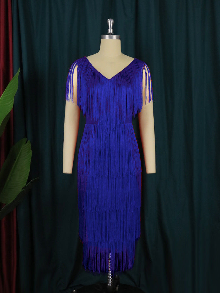 Damen Fransen Kleid ModeGeist