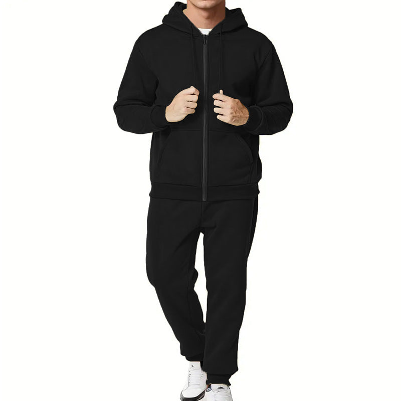 Herren Sportliches Komplett-Set mit Kapuzenjacke und Jogginghose ModeGeist