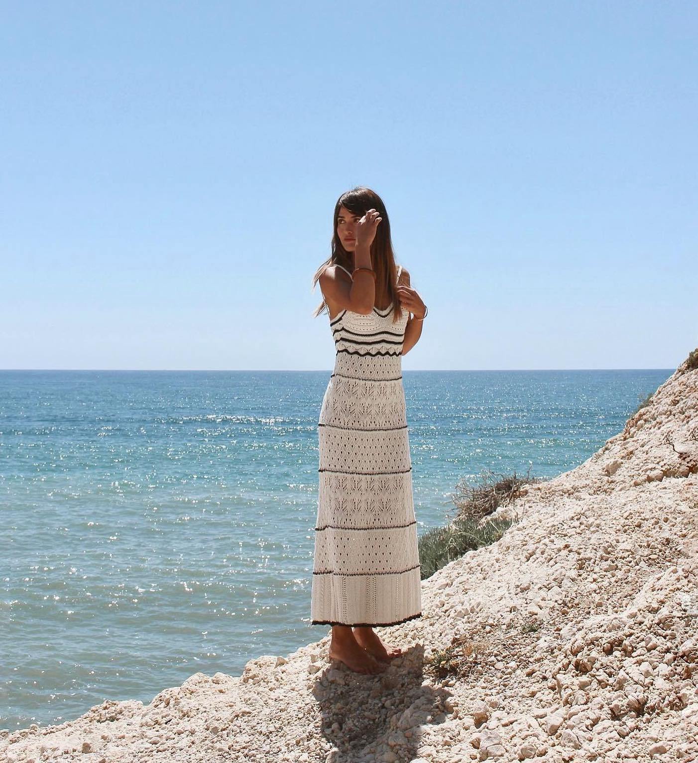 Boho Spitzen-Maxikleid für Damen von MODEGEIST