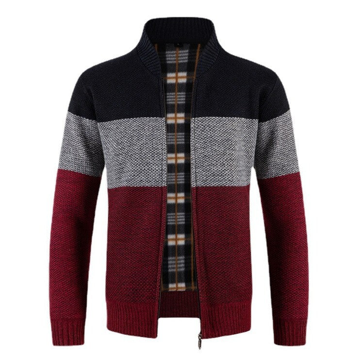 Herren Strickjacke mit strukturiertem Design und modernem Kragen ModeGeist
