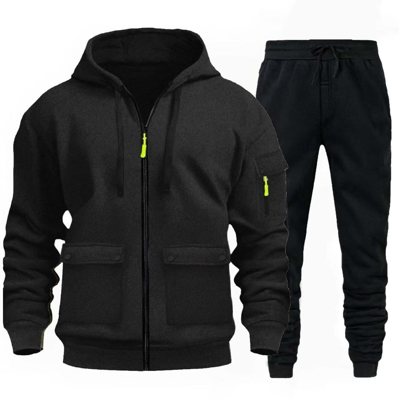 Herren sportlicher Jacke mit praktischen Taschen und Jogginghose ModeGeist