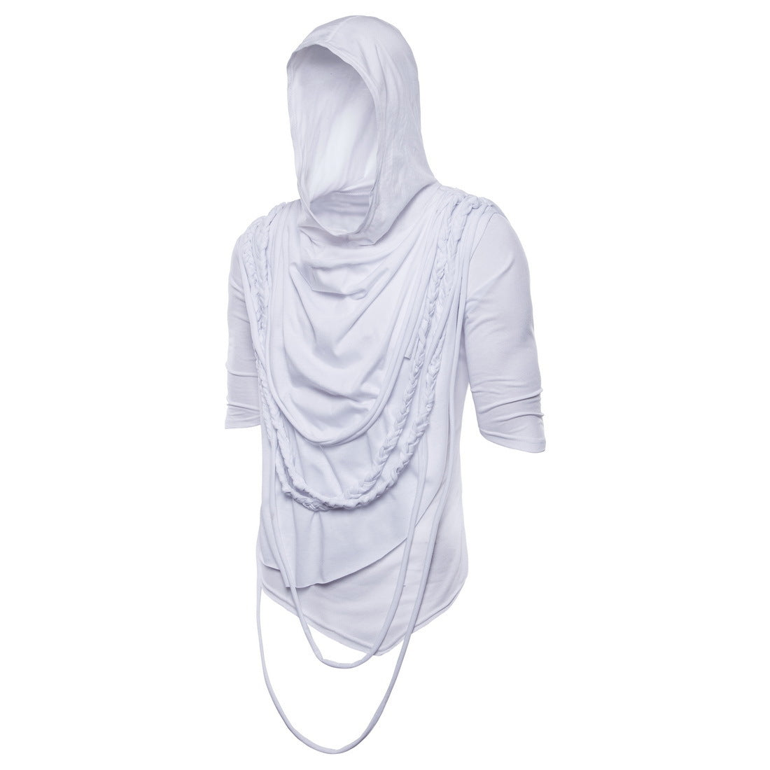 Herren Kapuzenoberteil mit innovativem Design und einzigartiger Drapierung ModeGeist