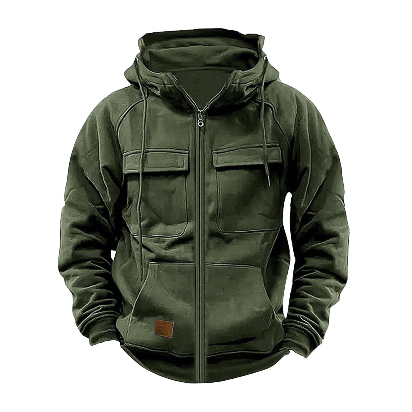 Herren funktionale Kapuzenjacke mit großen Fronttaschen ModeGeist