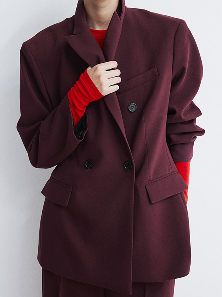 Damen Oversized Blazer mit doppelter Knopfleiste und modernem Schnitt ModeGeist