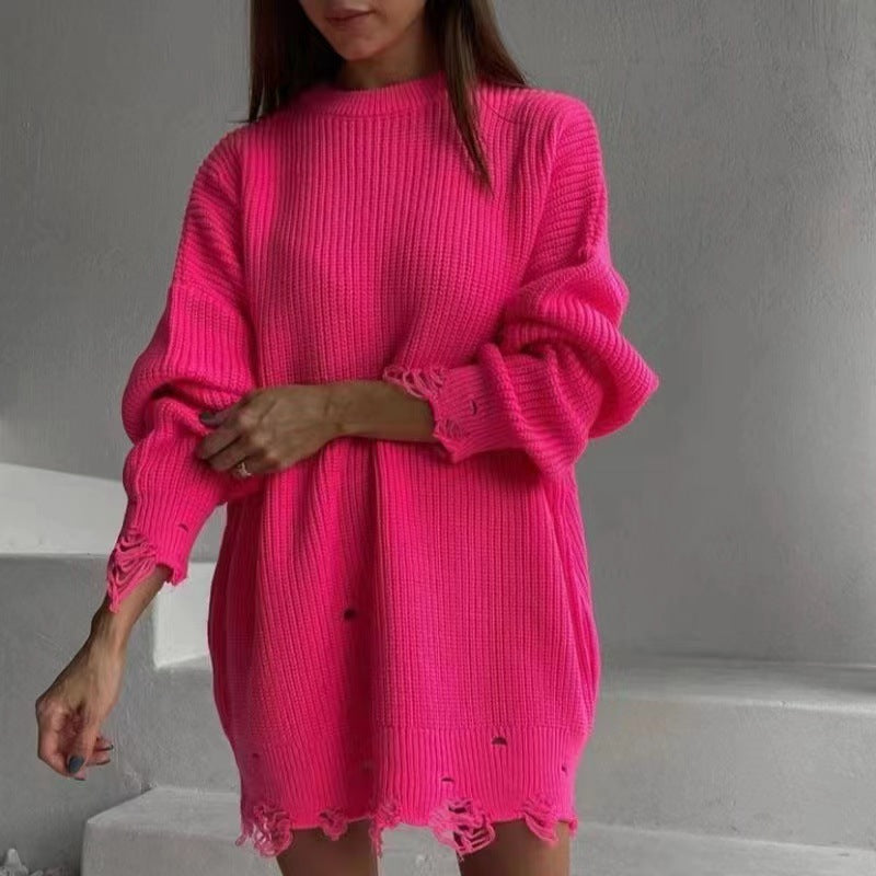 Damen Oversized Strickkleid ModeGeist