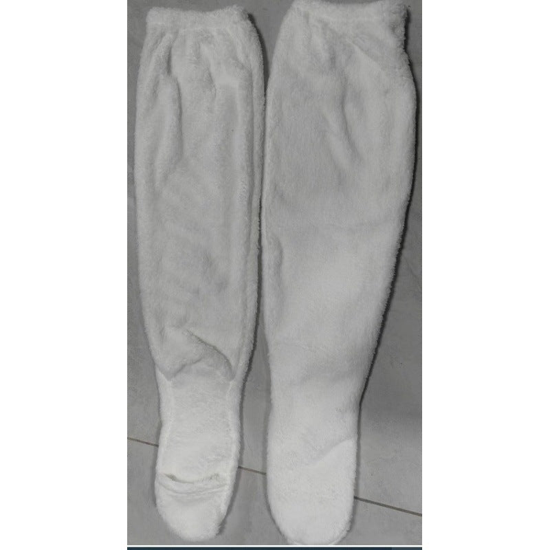 Damen Kuschelige Overknee-Socken aus weichem Fleece ModeGeist
