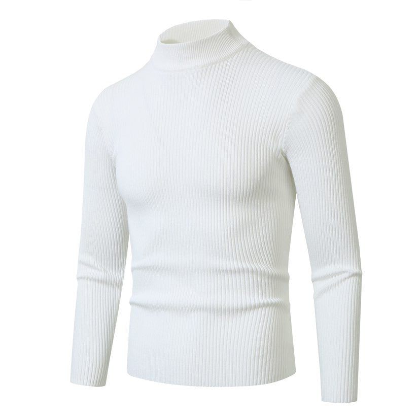 Herren Rollkragenpullover aus hochwertiger Rippenstruktur ModeGeist