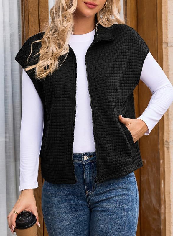 Damen Steppweste mit praktischem Reißverschluss und seitlichen Taschen ModeGeist