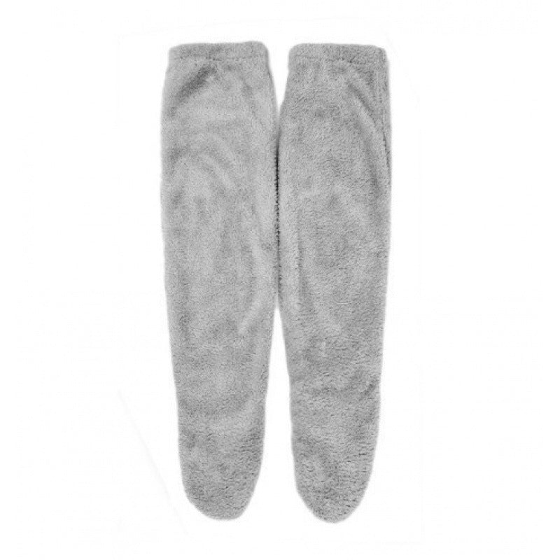 Damen Kuschelige Overknee-Socken aus weichem Fleece ModeGeist