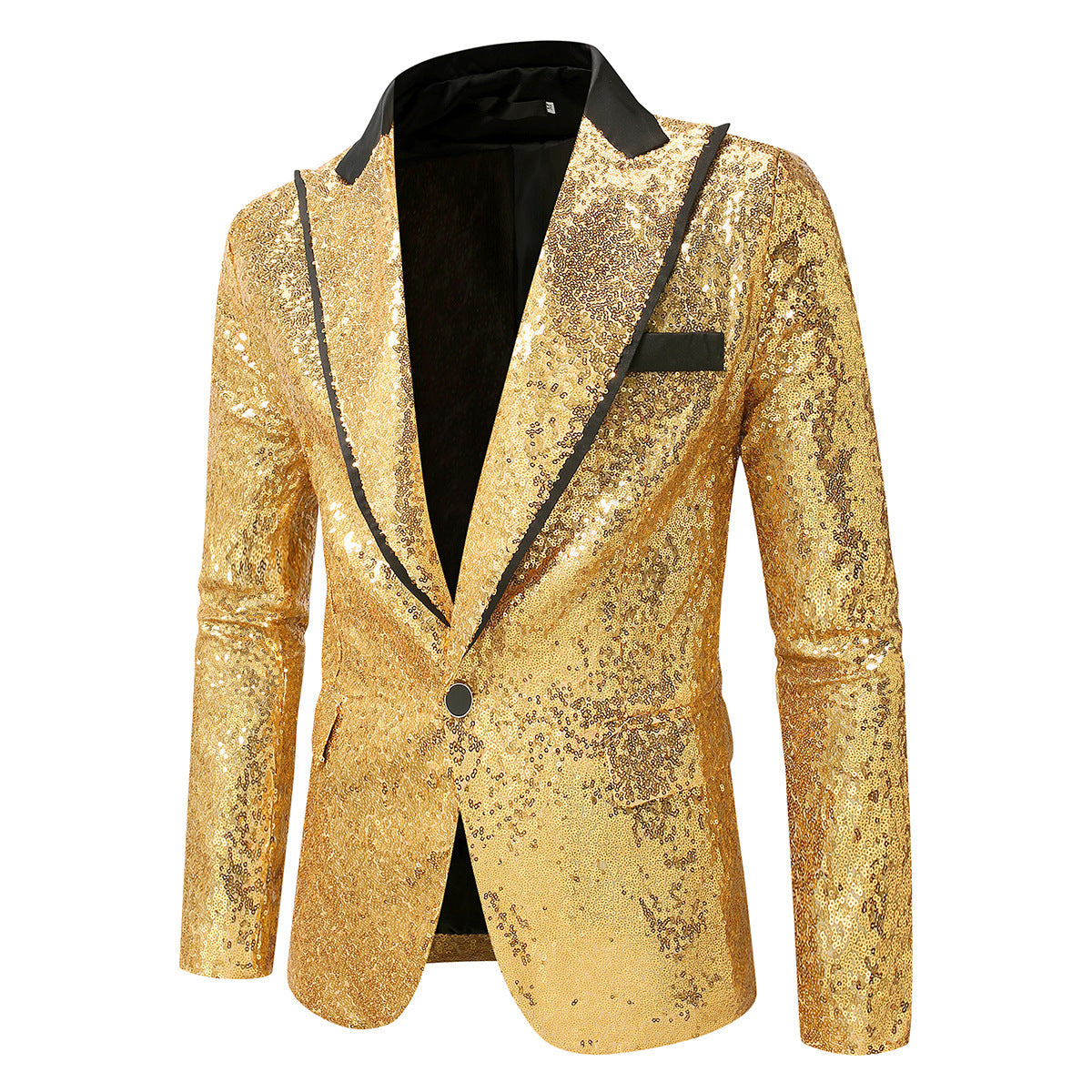Herren Glitzernder Smokingblazer aus hochwertigem Satin ModeGeist
