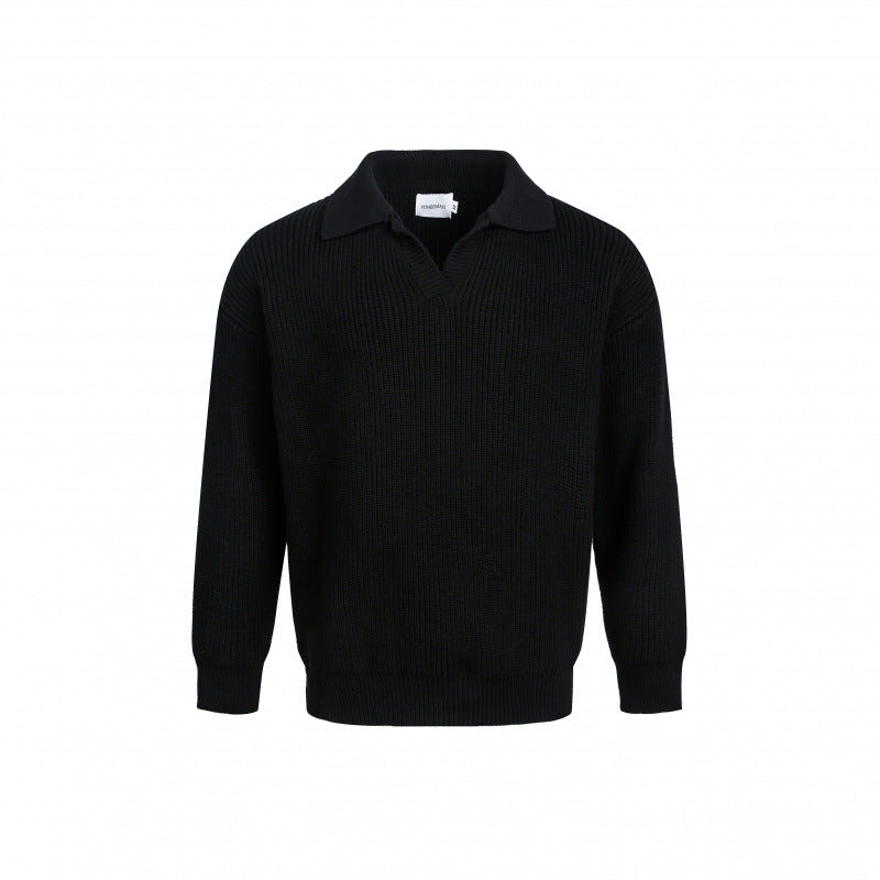 Damen Eleganter Strickpullover mit modernem Kragen und feinem Rippstrick ModeGeist