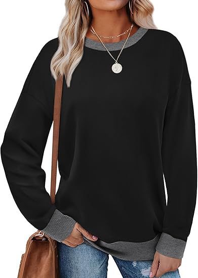 Damen bequemer Sweatshirt mit Raglanärmeln und dekorativem Kragen ModeGeist