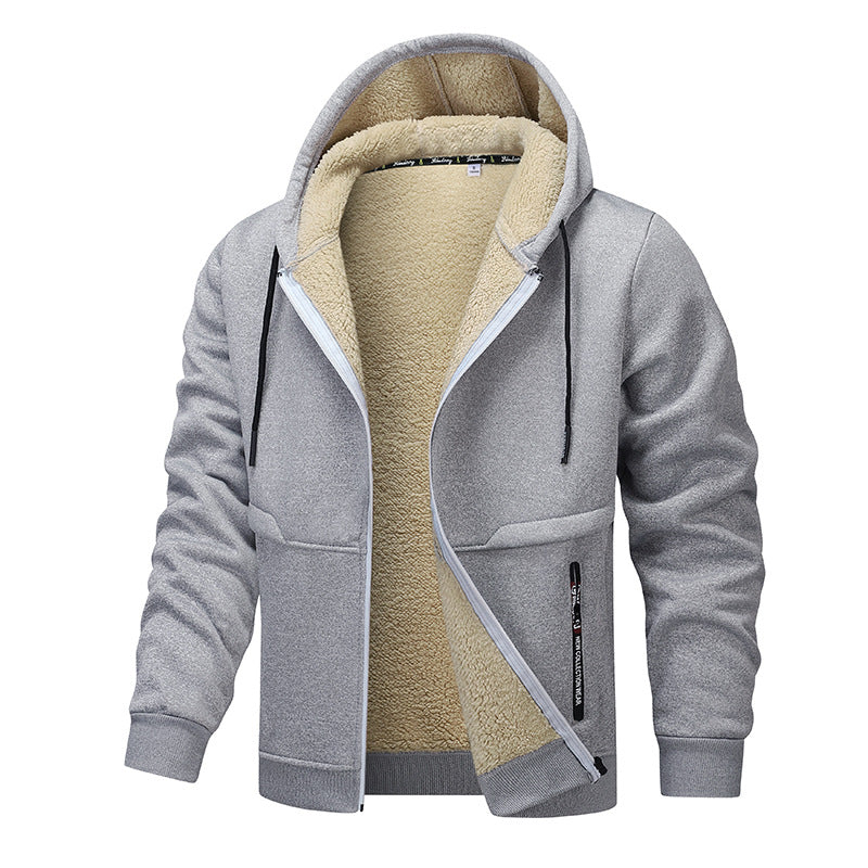 Herren warme Fleecejacke mit funktionalem Schnitt ModeGeist