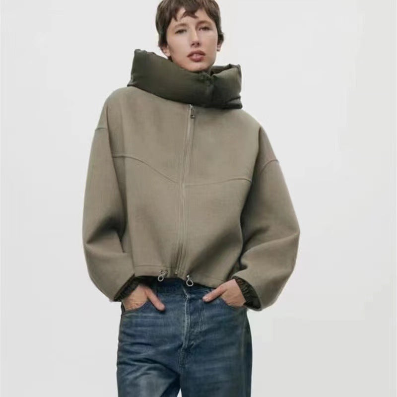 Damen modische Übergangsjacke mit kuscheliger Innenseite und verstellbarem Saum ModeGeist