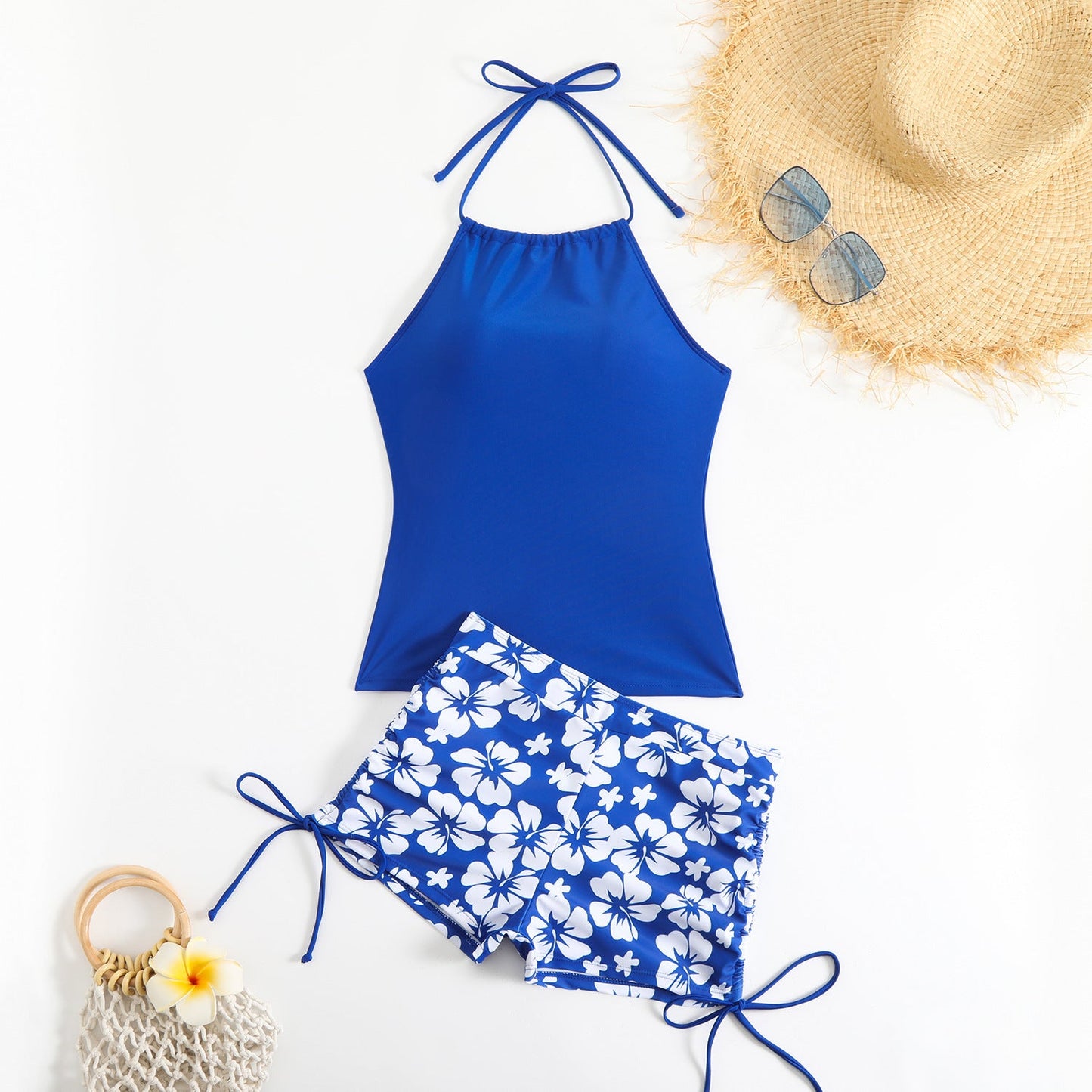 Modischer Tankini mit verstellbaren Trägern und Shorts von MODEGEIST für Damen