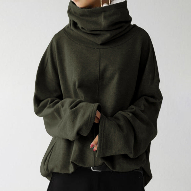 ModeGeist | Trendiger einfarbiger Rollkragenpullover