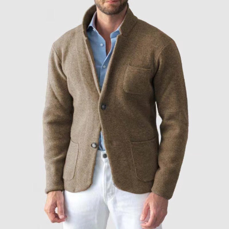 Herren Strickblazer mit eleganter Optik und praktischen Taschen ModeGeist