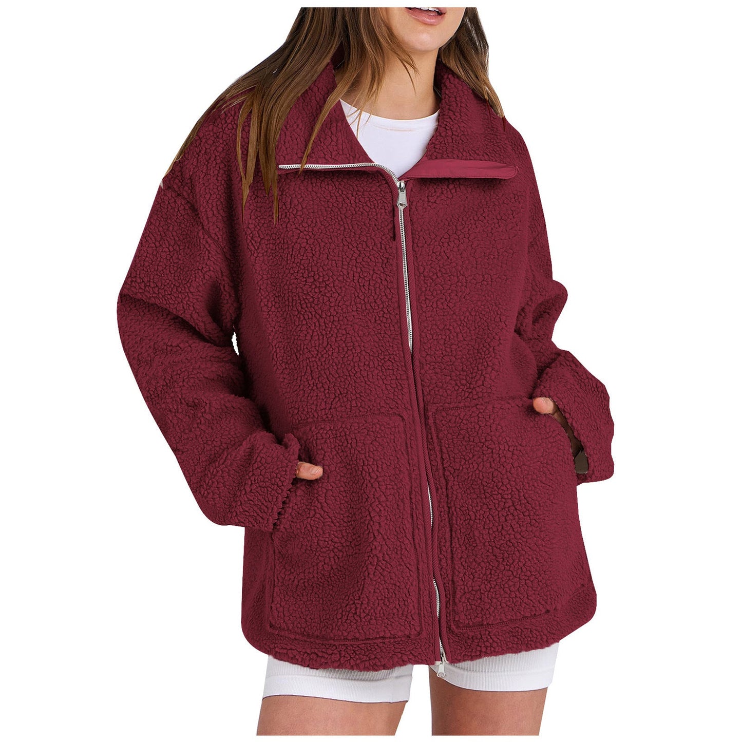 Damen Gemütlicher Fleece-Hoodie ModeGeist