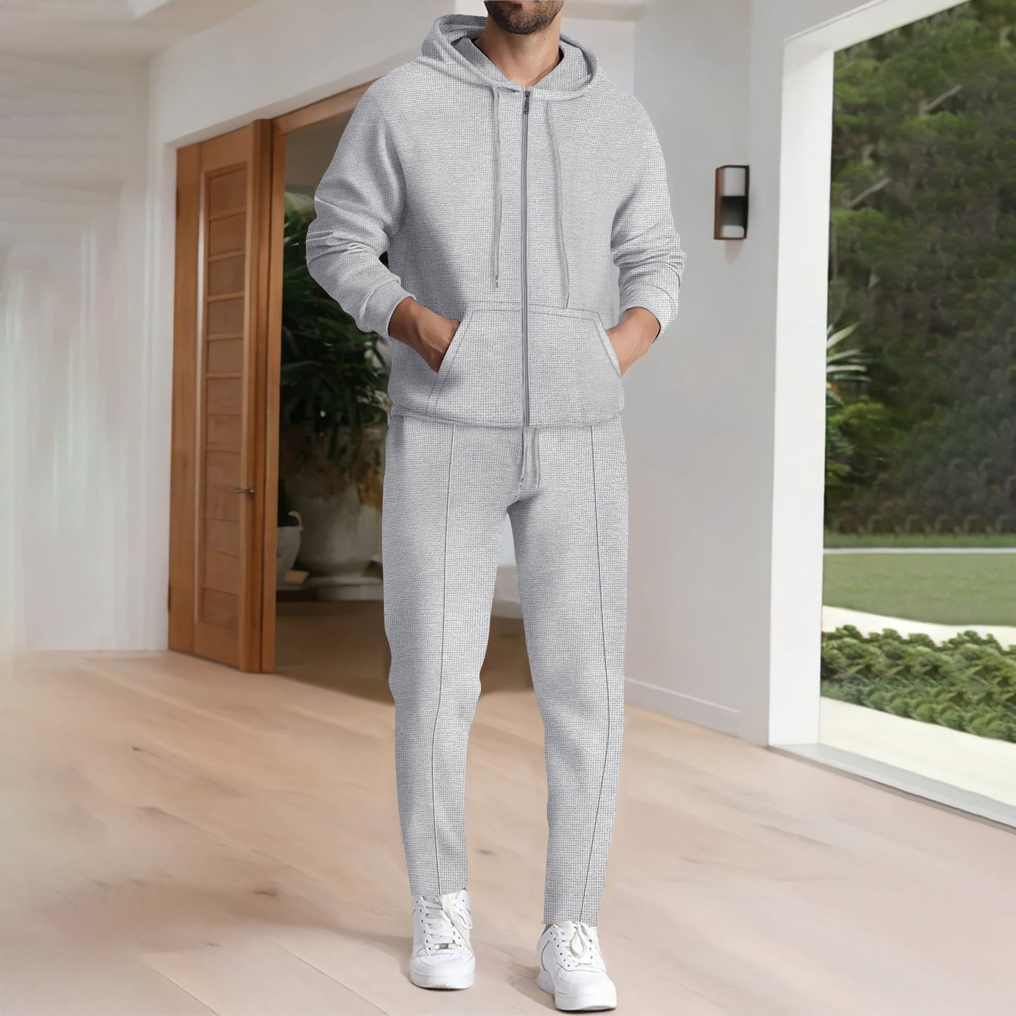 Herren Freizeit-Hoodie und Jogginghose Set mit modernem Design ModeGeist