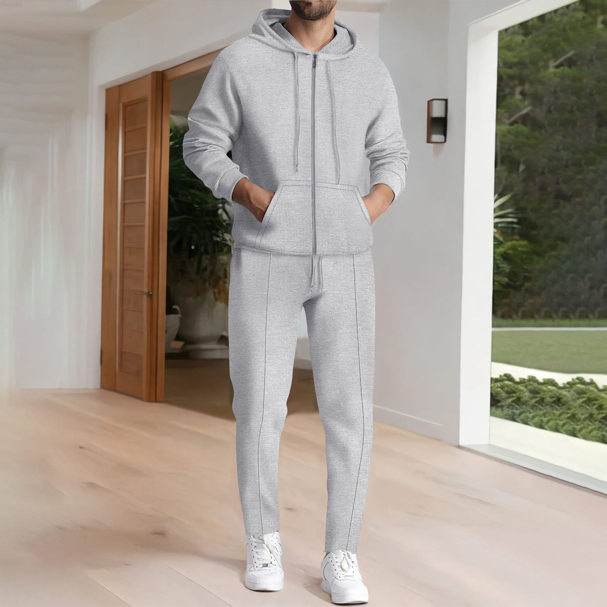 Herren Freizeit-Hoodie und Jogginghose Set mit modernem Design ModeGeist