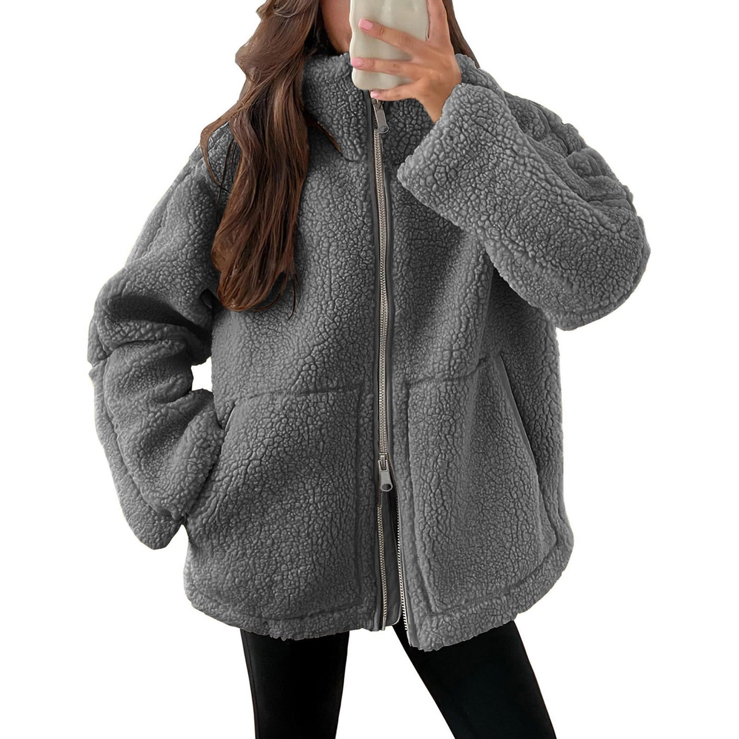 Damen Gemütlicher Fleece-Hoodie ModeGeist