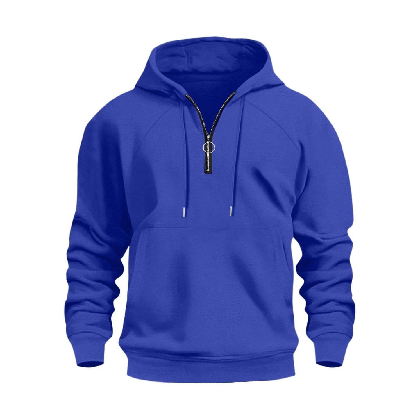 Herren funktionale Kapuzenpullover mit halbem Reißverschluss ModeGeist