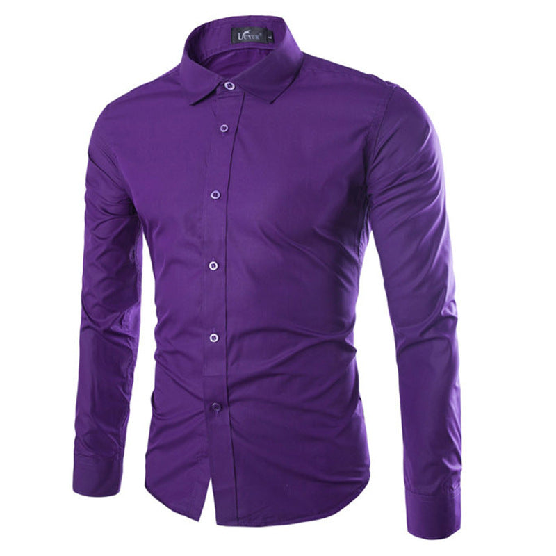Herren elegante Langarmhemd ModeGeist