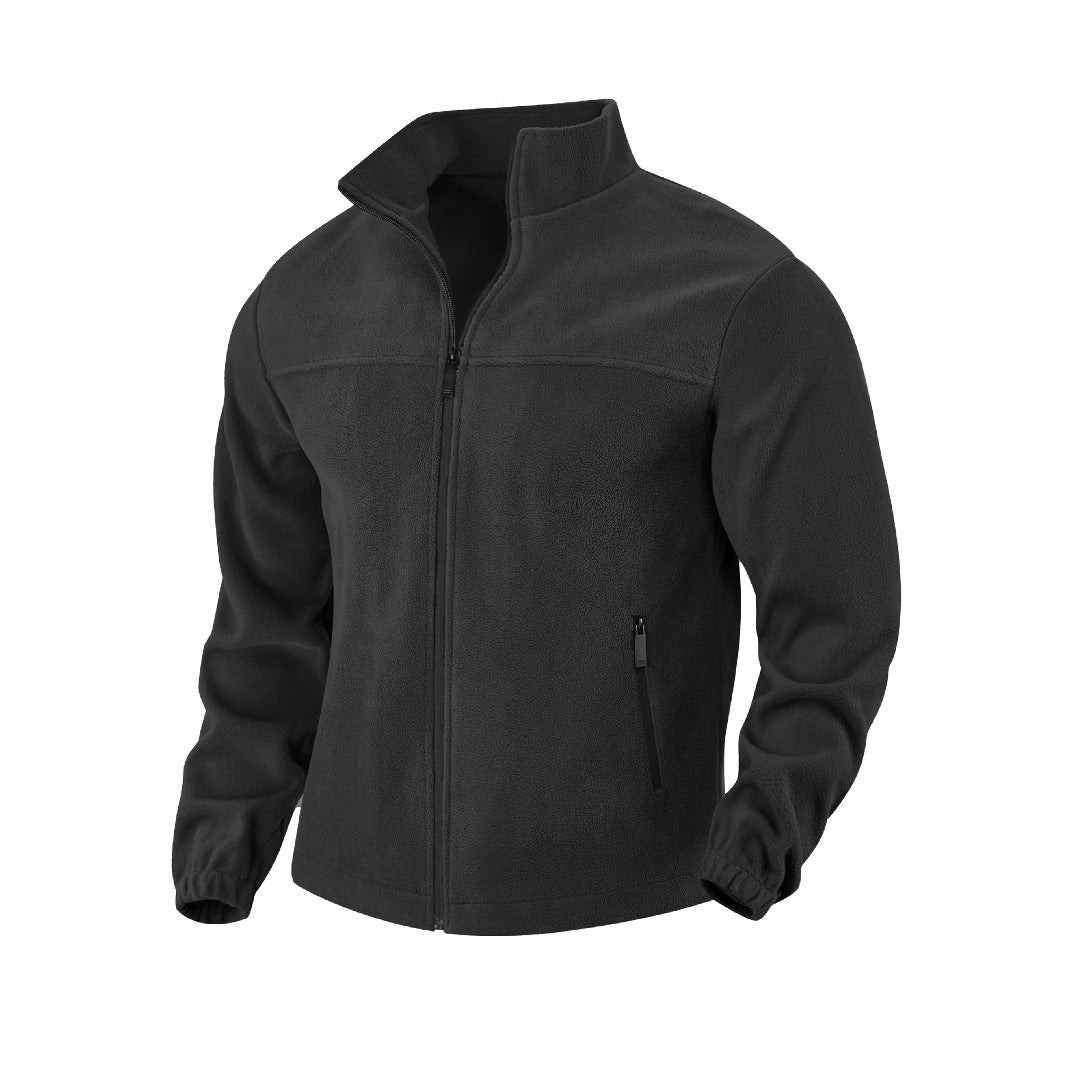 Herren Fleecejacke mit hohem Kragen ModeGeist