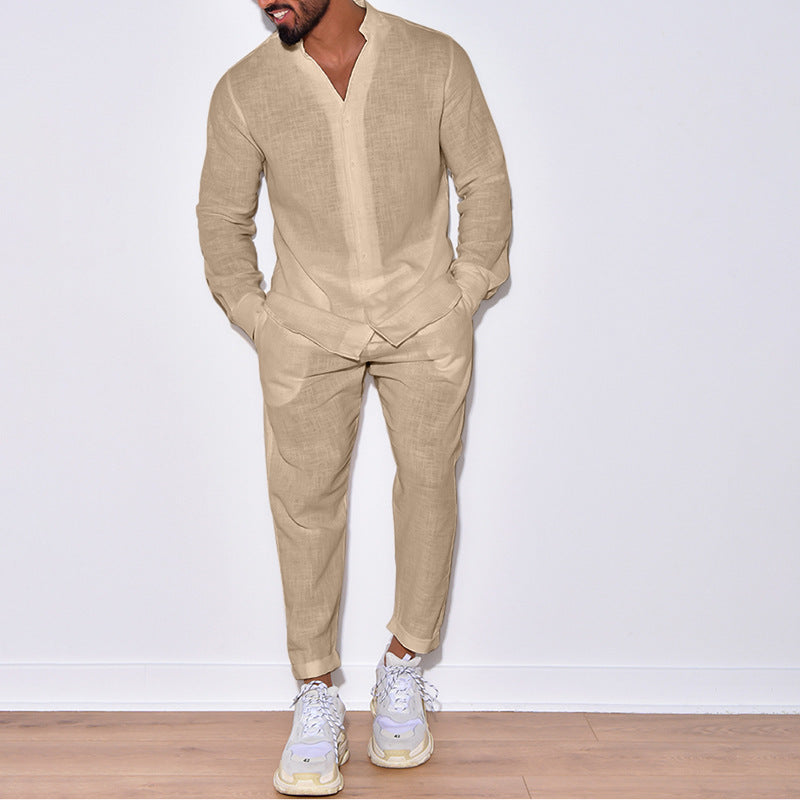 Herren Leinenanzug mit modernem Schnitt und lässigem Look ModeGeist