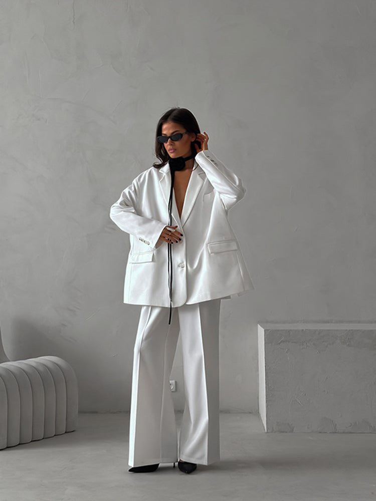 Damen elegantes Blazer-Set mit weitem Schnitt ModeGeist