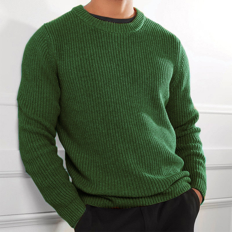Herren Strickpullover mit strukturiertem Design und Rundhalsausschnitt ModeGeist
