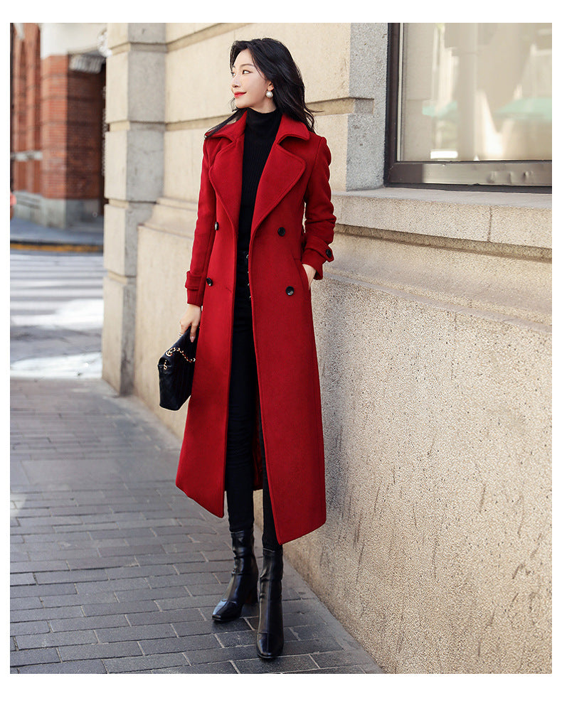 Damen eleganter Trenchcoat mit doppelter Knopfreihe und praktischem Schnitt ModeGeist