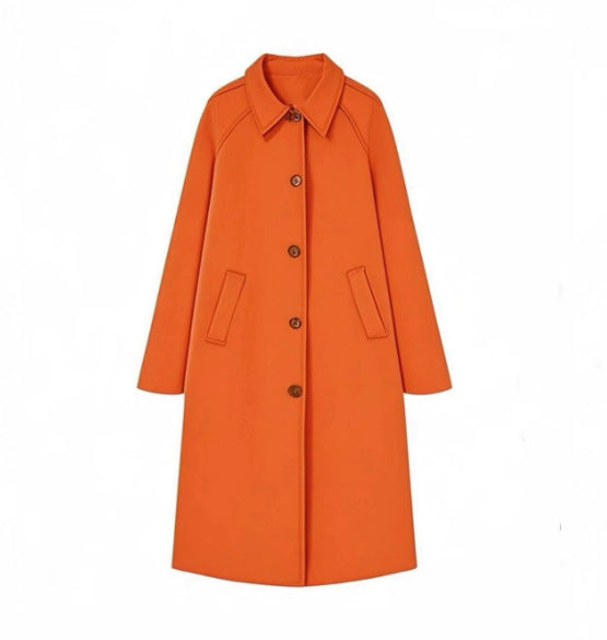 ModeGeist | Trail Karo Gefütterter Einreihiger Trenchcoat