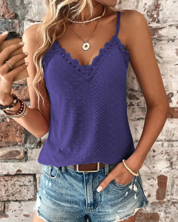 Damen Spitzenelemente Top ModeGeist
