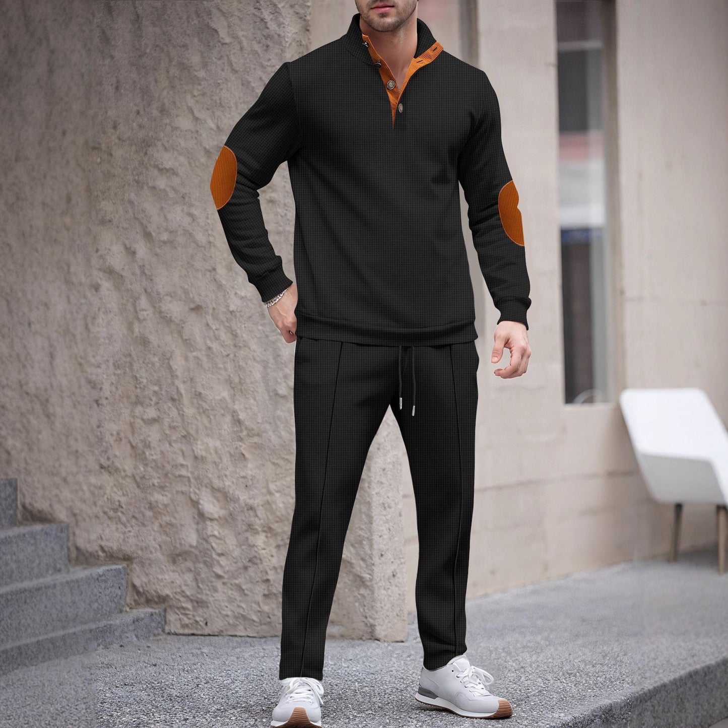 Herren Sportanzug mit modernem Schnitt und eleganten Kontrastdetails ModeGeist