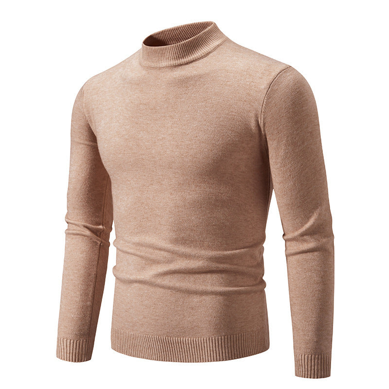 Herren modischer Rollkragenpullover aus feiner Strickqualität ModeGeist