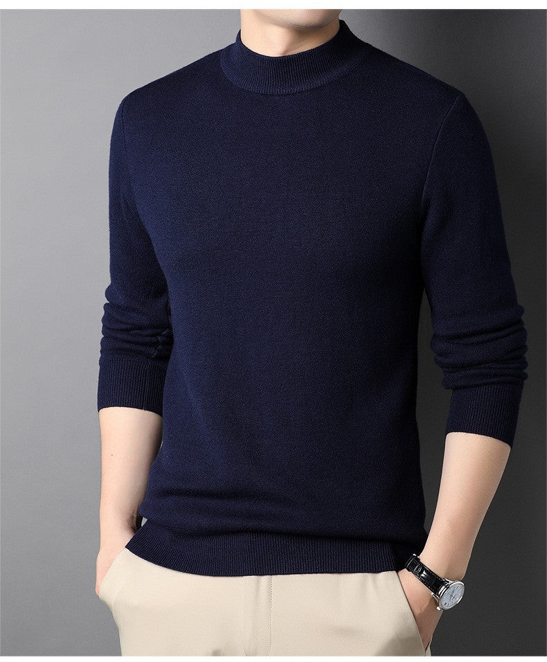 Herren Feinstrickpullover mit Rollkragen und soften Materialien ModeGeist