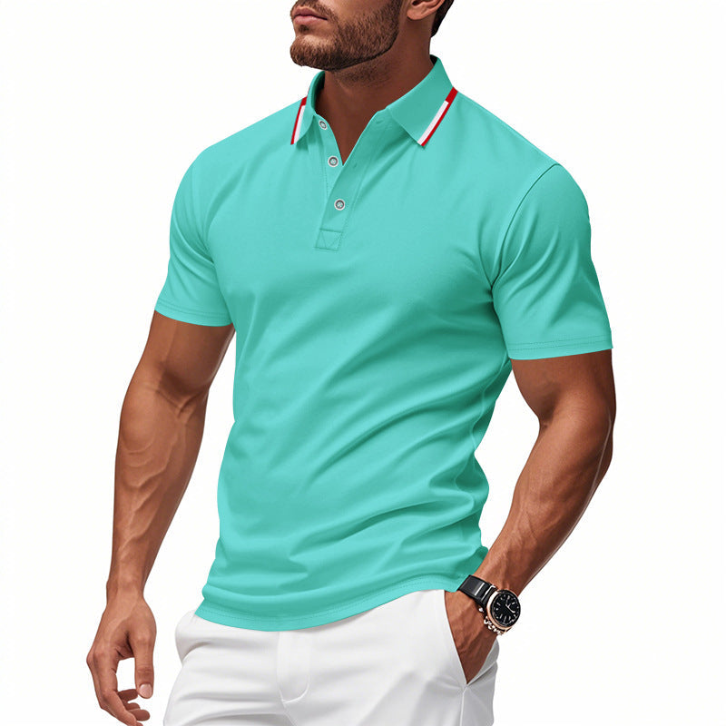Herren Polo-Shirt mit modernem Kragen und atmungsaktiver Struktur ModeGeist