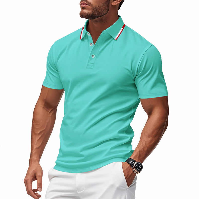 Herren Polo-Shirt mit modernem Kragen und atmungsaktiver Struktur ModeGeist