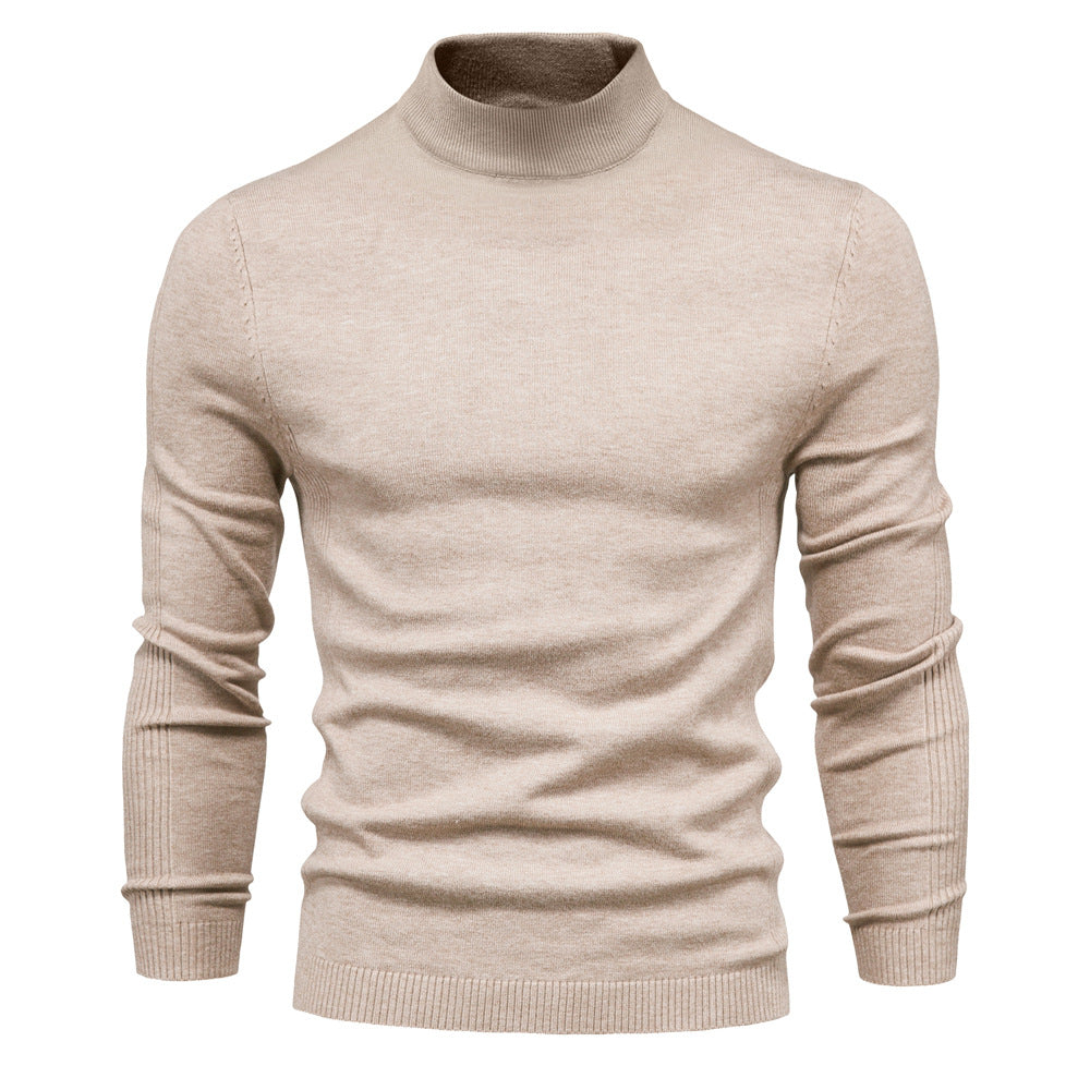 Herren komfortabler Rollkragenpullover aus weichem Strick ModeGeist