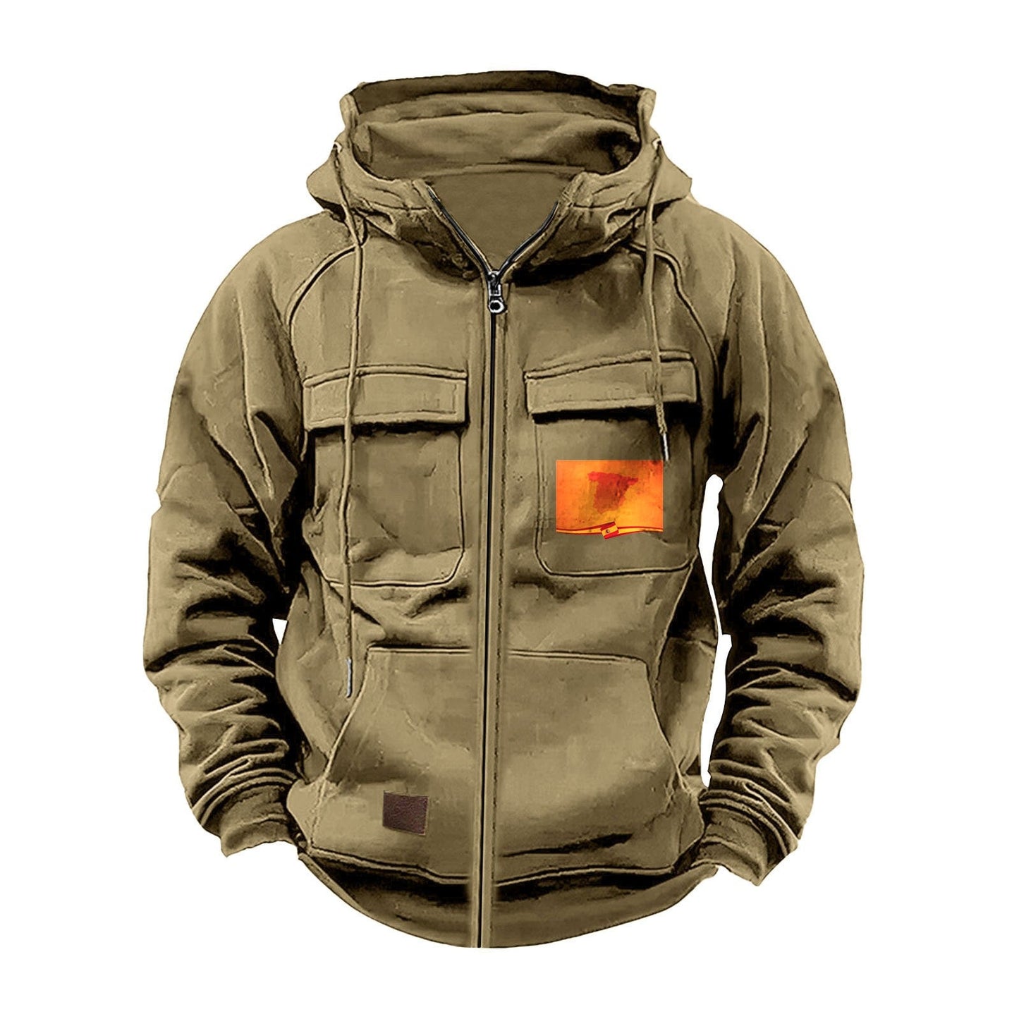 Herren multifunktionale Kapuzenjacke mit praktischen Taschen ModeGeist