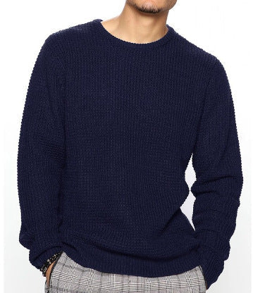 Herren Strukturierter Pullover mit Rundhalsausschnitt ModeGeist