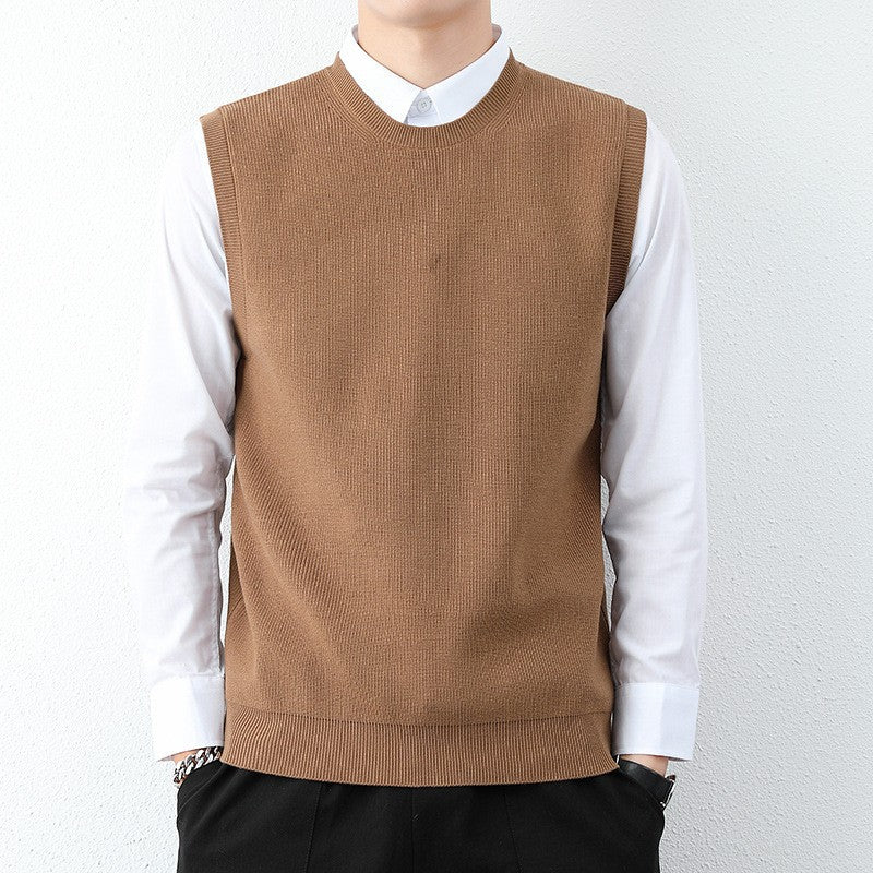 Herren Strickweste mit modernem Feinstrickmuster und bequemer Passform ModeGeist