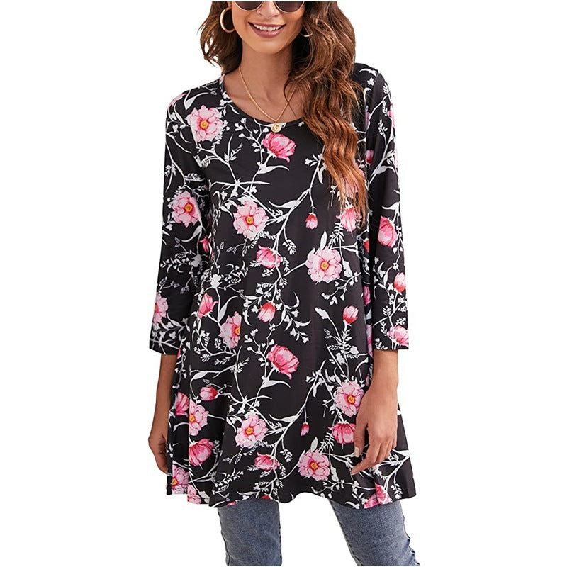 Damen Tunika mit einzigartigem Mandala-Druck ModeGeist