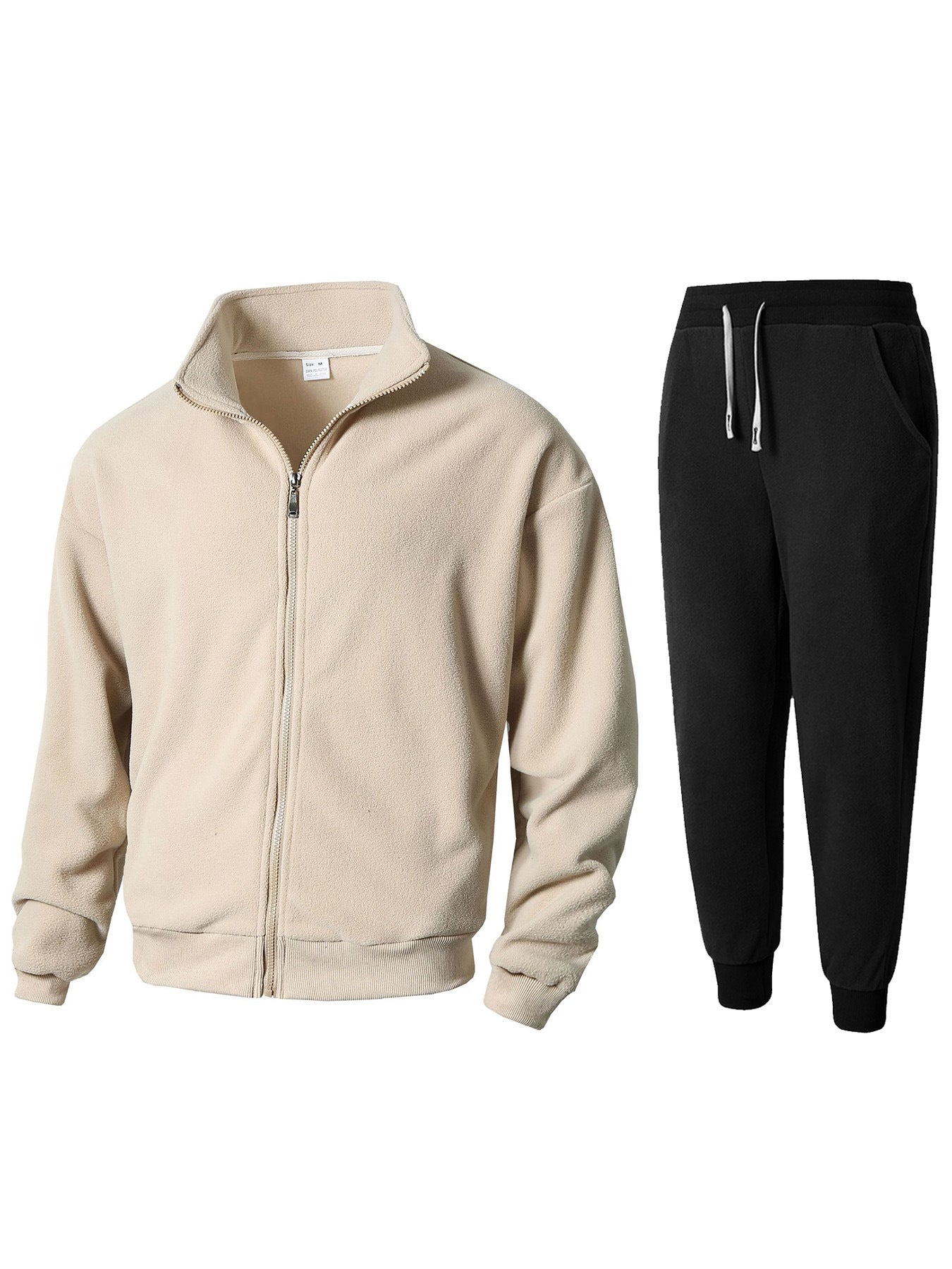 Herren Fleece Relaxanzug mit hohem Kragen ModeGeist